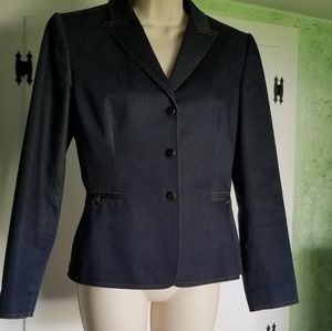 Tahari navy blue blazer sz 6